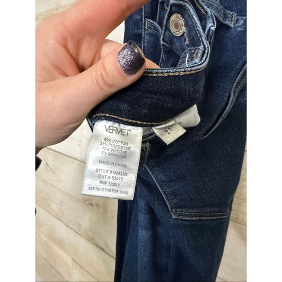 Vervet by Flying Monkey Haylie High Rise Skinny Dark Wash Size 27 - Picture 6 of 6